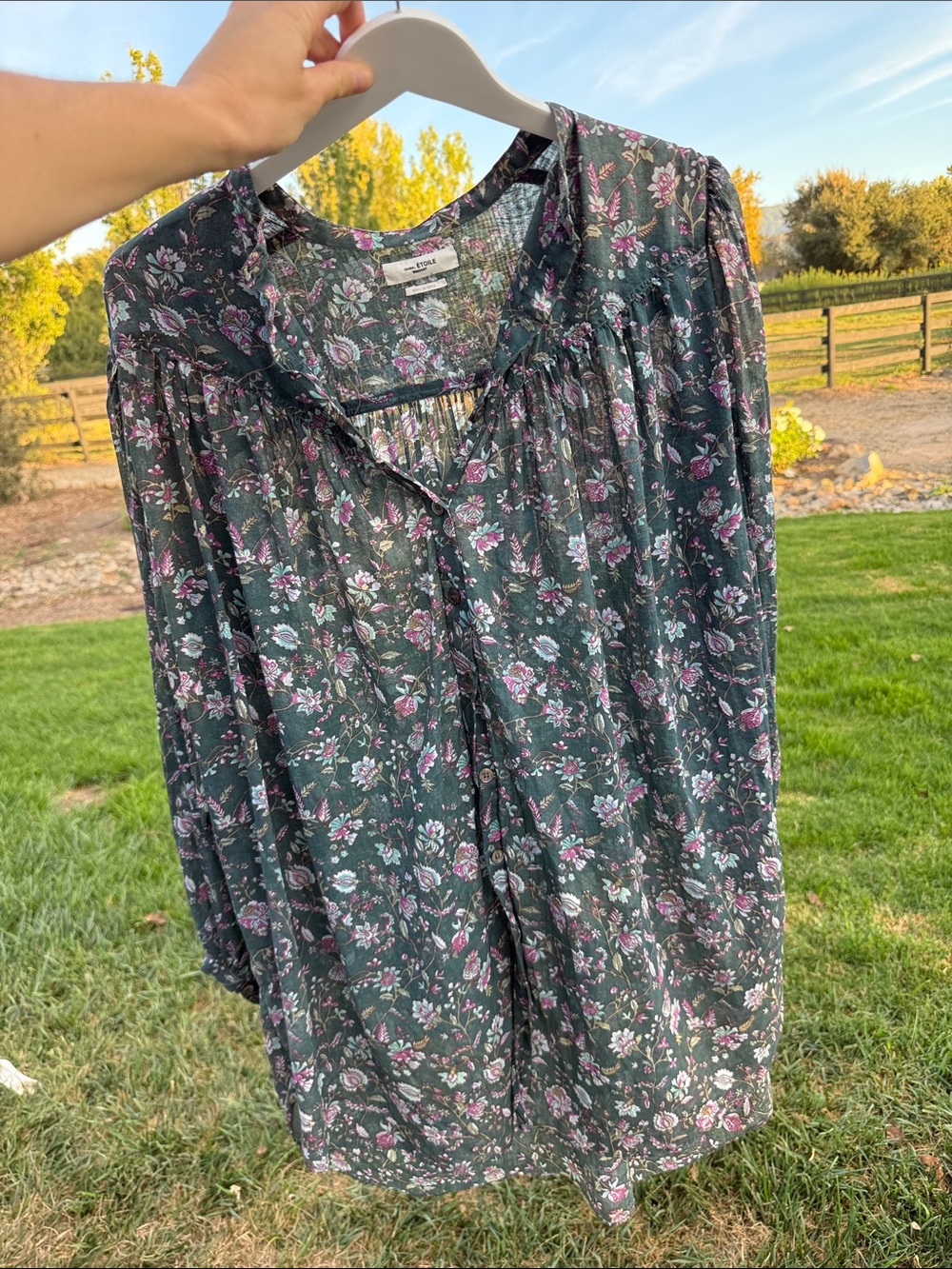 Isabel Marant 100% Cotton Long Sleeve Blouse